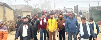 वीरगंज १८ र २२ मा उम्मेदवार यादवको  जनता दर्शन कार्यक्रम सम्पन्न