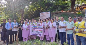 लायन्स क्लब अफ वीरगंज नवदीप एकेडेमीद्वारा भिषवा डाँडामा वृक्षरोपण