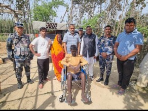पर्सामा शारीरिक अपाङ्गता भएका नागरिकलाई घरघरमै पुगेर व्हिलचेयर सहयोग
