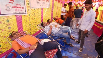 अभिभावक संघ पर्साद्वारा चौथो पटक रक्तदान ५ महिला सहित ५१ जनाद्वारा रक्तदान 