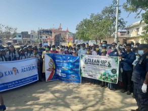 वीरगञ्जमा आमा नेपाल फाउण्डेशनद्वारा सरसफाइ कार्यक्रम सम्पन्न