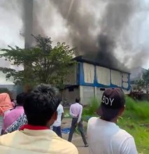 बाराको त्रिवेणी स्पिनिङ उद्योगमा भीषण आगलागी