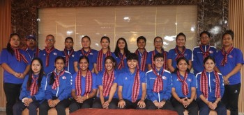 भारत प्रस्थान गर्‍यो महिला राष्ट्रिय क्रिकेट टोली  