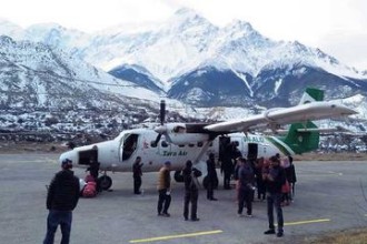 पोखरा-जोमसोम हवाई सेवा तीन महिनाका लागि स्थगित