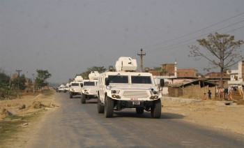 रौतहटमा बख्तरबन्द गाडीसहित सेनाको परिचालन
