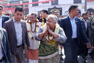 पशुपतिनाथमा प्रधानमन्त्री कार्कीको रुद्राभिषेक पूजा सम्पन्न