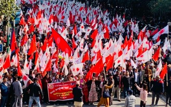 आज देशैभर एमालेका जनसभामा शक्ति प्रदर्शन गर्दै