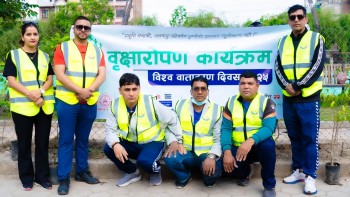 होटल व्यवसायी संघको अगुवाईमा विष्णुमति करिडोरमा वृहत्त वृक्षरोपण