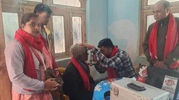 पोखरिया–५ मा निःशुल्क आँखा जाँच शिविरमा ५७ जनामा मोतियाबिन्दु पहिचान