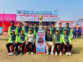 अन्तरविद्यालय खेलकुद प्रतियोगितामा क्रिकेट र फुटबलका प्रतिस्पर्धात्मक खेल सम्पन्न
