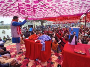 हरि पन्तको समर्थनमा उर्लियो टेंढा