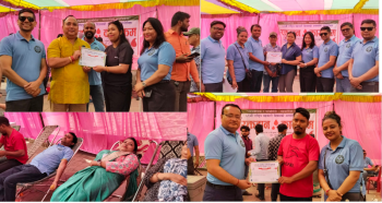 ६९ औँ राष्ट्रिय सहकारी दिवसको अवसरमा खुल्ला रक्तदान कार्यक्रममा ९ महिला सहित ६१ जनाले गरे रक्तदान