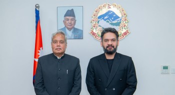 प्रधानमन्त्री शाह र भारतीय राजदूतबिच भेटवार्ता