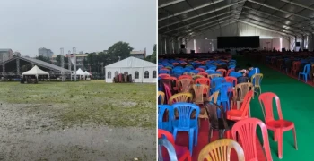 वर्षाका कारण कांग्रेसको बन्दसत्रमा ढिलाइ, ४ बजेका लागि सारियो