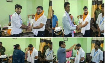 बाराको फेटा गाउँपालिकामा नयाँ प्रमुख प्रशासकीय अधिकृत ओझाको स्वागत, आफूलाई दिइएको जिम्मेवारीलाई इमानदारीपूर्वक पूरा गर्ने दृढ संकल्प