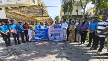 पर्सामा प्रहरी कर्मचारीहरूको लागि डिजिटल शौचालय भवन उद्घाटन