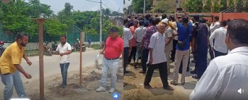 जनकपुरमा पत्रकार महासंघ मधेश प्रदेशको भवन निर्माणमा वकिलद्वारा जबरजस्ती अवरोध ,वकिलकै तर्फबाट कानुनको उल्लङ्घन हुनु दुर्भाग्यपूर्ण - अध्यक्ष  बन्जारा
