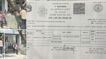 भाइरल भिडियोपछि दरबारमार्गका पसलेलाई काठमाडौं महानगरको २५ हजार जरिवाना