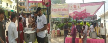 वीरगन्ज समाज सेवाद्वारा नारायणी अस्पतालमा निरन्तर निशुल्क भोजन  कार्यक्रम सम्पन्न 
