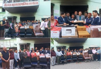 प्याब्सन, एन–प्याब्सन र हिसनद्वारा बीरगंज महानगरपालिकालाई लाखौँको सामग्री सहयोग