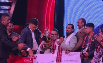 ‘द भ्वाइस अफ नेपाल’को छैटौँ सिजनको उपाधि प्रशेष पाण्डेलाई