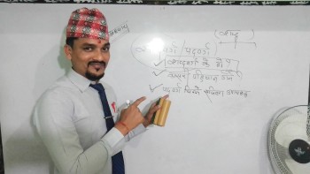नेपाली शिक्षक ओमप्रकाश  पटेलको निशुल्क अनलाईन कक्षामा बिद्यार्थीको आकर्षण बढदै
