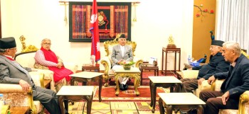 राष्ट्रपति र प्रधानमन्त्रीको पहलमा शीर्ष राजनीतिक दलका नेता बिच भेटवार्ता