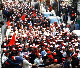 काठमाडौंमा एमालेको र्‍याली र ‘नेसनल भोलेन्टियर फोर्स’ घोषणा