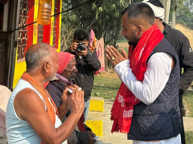 पर्सा–३ मा रूपेश पाण्डेको पक्षमा माहोल तातिँदै, पकहाँमैनपुरमा उत्साहपूर्ण जनसहभागिता