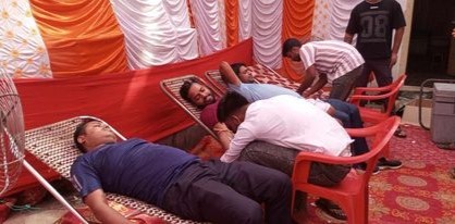 श्री दुर्गा पुजा समिती रानीघाटद्वारा खुल्ला रक्तदान कार्यक्रम सम्पन्न  