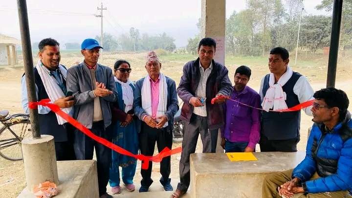 श्री तामागढी वचत तथा ऋण सहकारी संस्थाद्वारा बारामा यात्रु प्रतिक्षालयको निमार्ण