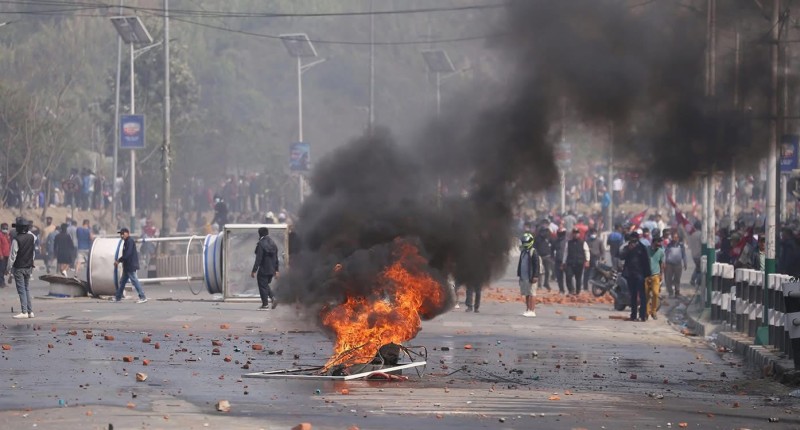 काठमाडौंको तीनकुने क्षेत्रमा कफ्र्यु