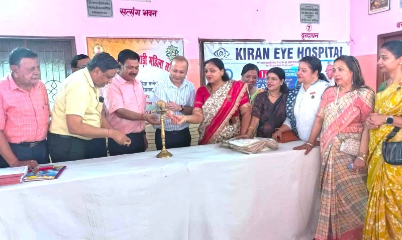 अखिल भारतीय मारवाड़ी महिला सम्मेलन रक्सौल शाखाद्वारा निःशुल्क आँखा जाँच शिविर सम्पन्न 