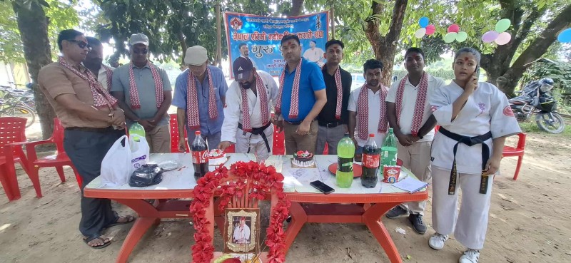 नेपाल एटिमी क्योकुशिन कराते संघद्वारा गुरु पूजा सम्पन्न