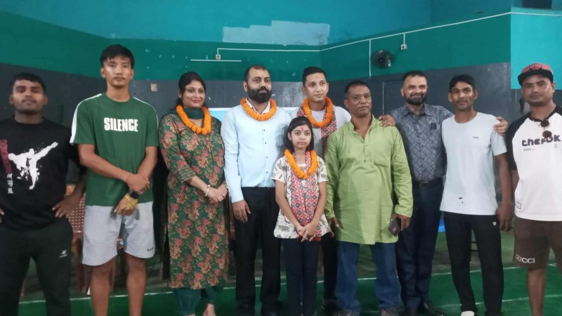 थाइल्यान्डमा हुन लागेको क्याडिट जुनियर तेक्वान्दो च्याम्पियनसिप प्रतियोगिताका खेलाडी अवतिका झाँको बिदाइ