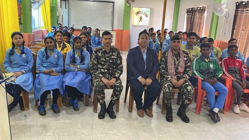 नेपाली सेनाको एतिहासिक योगदानबारे विद्यार्थीलाई सरल र प्रेरणादायी शैलीमा मार्गदर्शन  