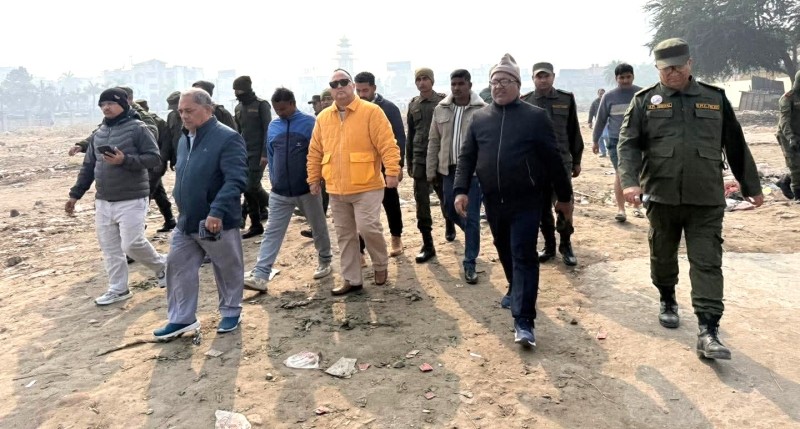 वीरगंजमा बीपी उद्यान निर्माणले गति लियो, महानगर प्रमुखको स्थलगत अनुगमन