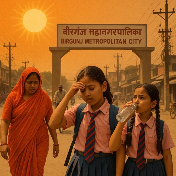 वीरगन्जमा अत्यधिक गर्मीका कारण विद्यालयमा एक हप्ताको थप बिदा