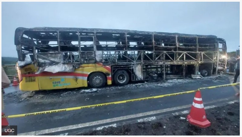 हैदराबादबाट बेंगलुरु जाँदै गरेको बसमा आगलागी : १० जनाको ज्यान गयो