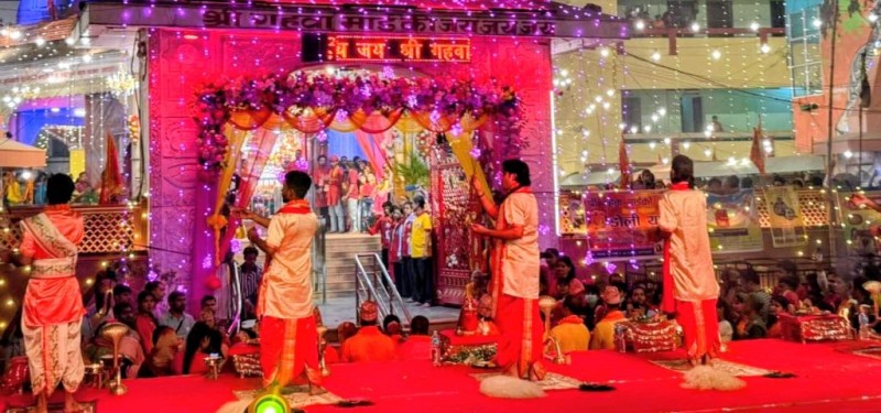 गहवामाई मन्दिरमा आज रामनवमीका अवसरमा महाआरती हुँदै