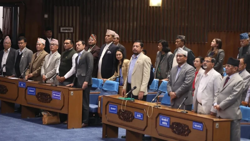राष्ट्रिय सभा बैठक सुरु भए लगत्तै विपक्षी दलहरूको अवरोध