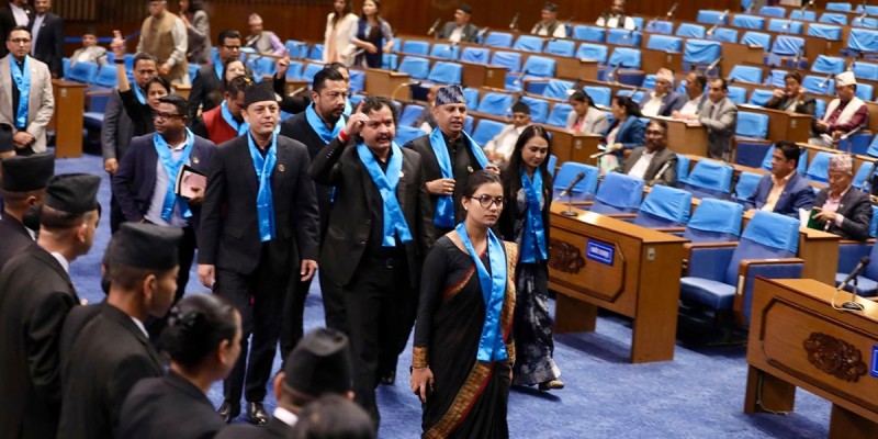 सदनमा आज पनि बजेटमाथिको छलफल जारी ,रास्वपाको नाराबाजी