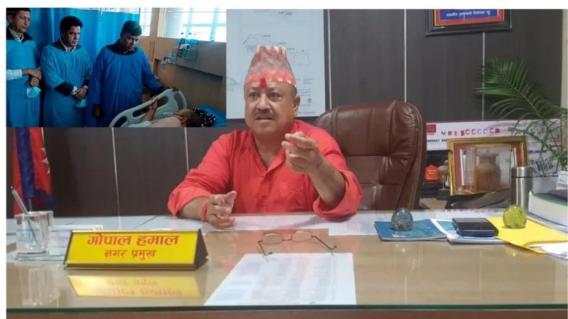 धनगढीका मेयर गोपाल हमाललाई मस्तिष्कघात, दिल्ली रेफर गरियो