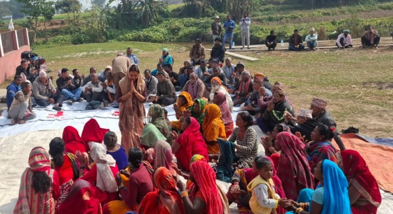 मानवामा एमालेको निर्वाचन लक्षित वडा भेला, रिमा यादवलाई बहुमतका साथ विजयी गराउने प्रतिबद्धता