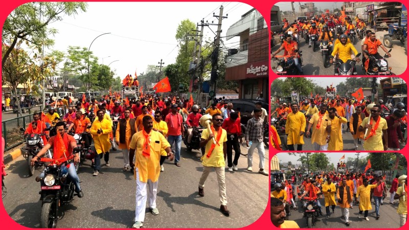 वीरगञ्जमा कुर्मी सशक्तिकरण मञ्च पर्साद्वारा तेस्रो पटक रामनवमी महोत्सव मनाईयो 