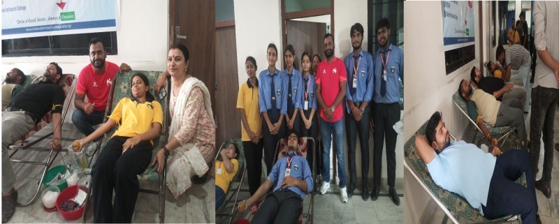 नेशनल इन्फोटेक कलेजद्वारा  रक्तदान कार्यक्रम सम्पन्न ,४  महिला सहित १६९  जनाले गरे रक्तदान