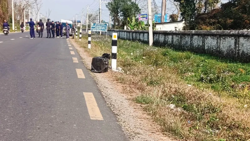 चितवनको रामपुर क्याम्पस अगाडि शंकास्पद वस्तु फेला