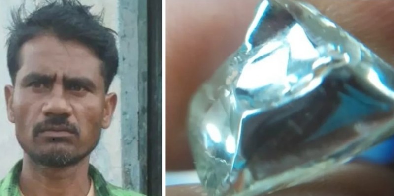 मजदुरद्धारा ८० लाखको हिरा भेटियो