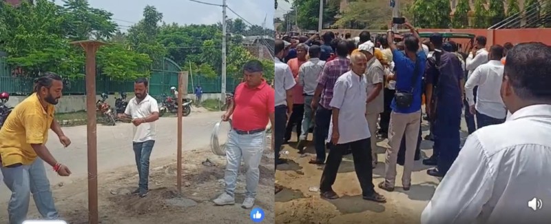 जनकपुरमा पत्रकार महासंघ मधेश प्रदेशको भवन निर्माणमा वकिलद्वारा जबरजस्ती अवरोध ,वकिलकै तर्फबाट कानुनको उल्लङ्घन हुनु दुर्भाग्यपूर्ण - अध्यक्ष  बन्जारा