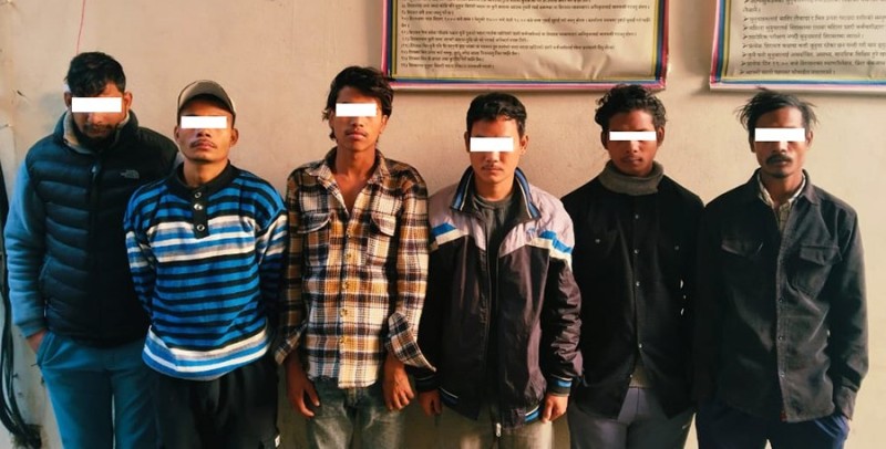 कैलालीमा १२ ग्राम लागूऔषध खैरो हेरोइनसहित ७ जना पक्राउ
